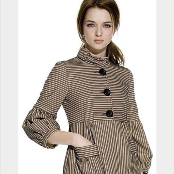 Nanette Lepore Jackets & Blazers - Nanette Lepore Bubble Sleeve Striped Jacket